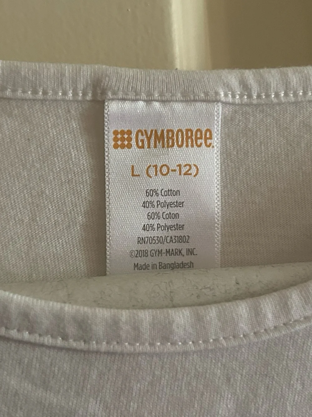 Gymboree White Long Sleeve Graphic Tee Girl Mask Pumpkin Cat Size L 10-12